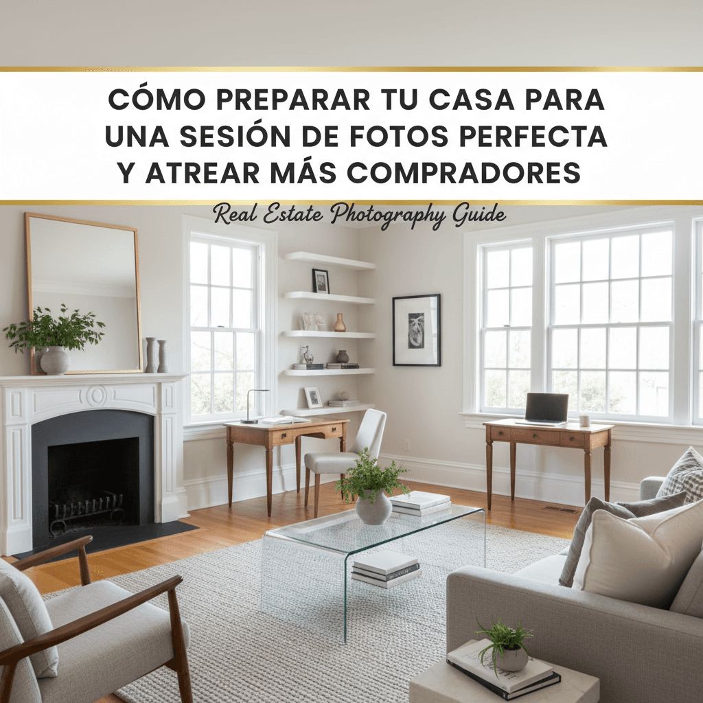 Cómo preparar tu casa para una sesión de fotos perfecta y atraer más compradores